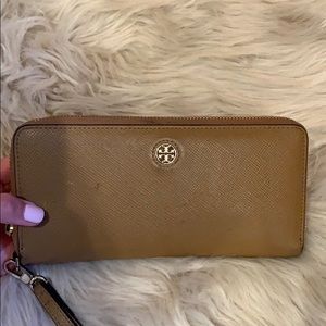 Chestnut Tory Burch Wallet/Wristlet